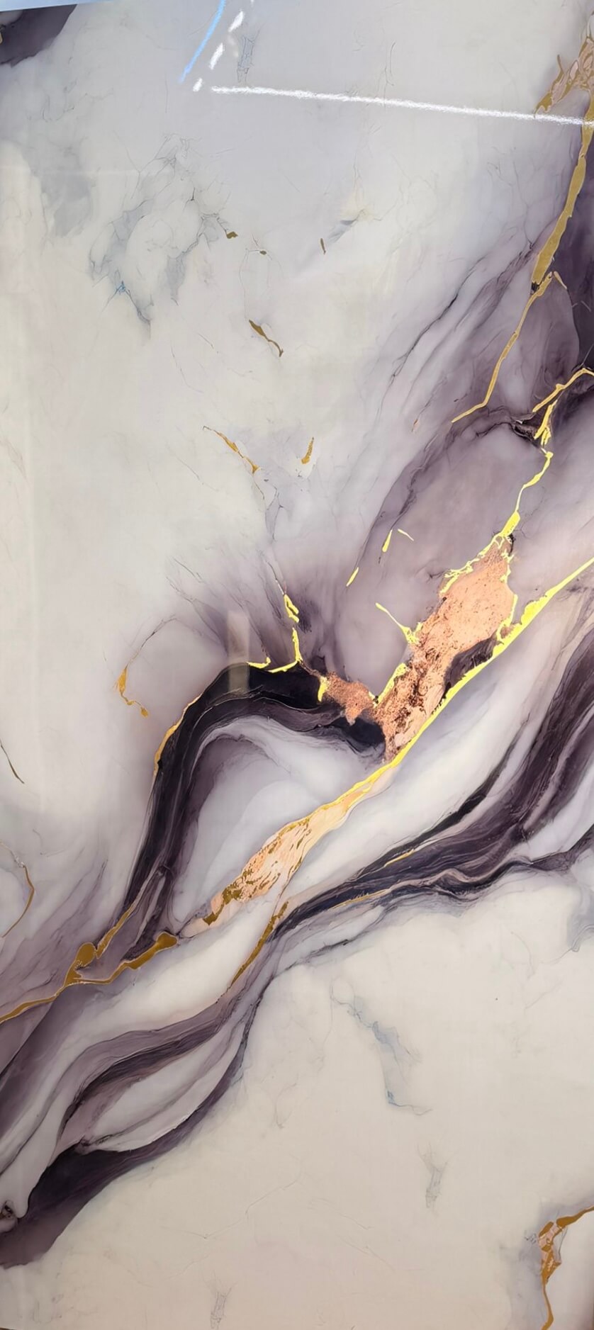 Pannello PVC effetto marmo chiaro per ambienti residenziali